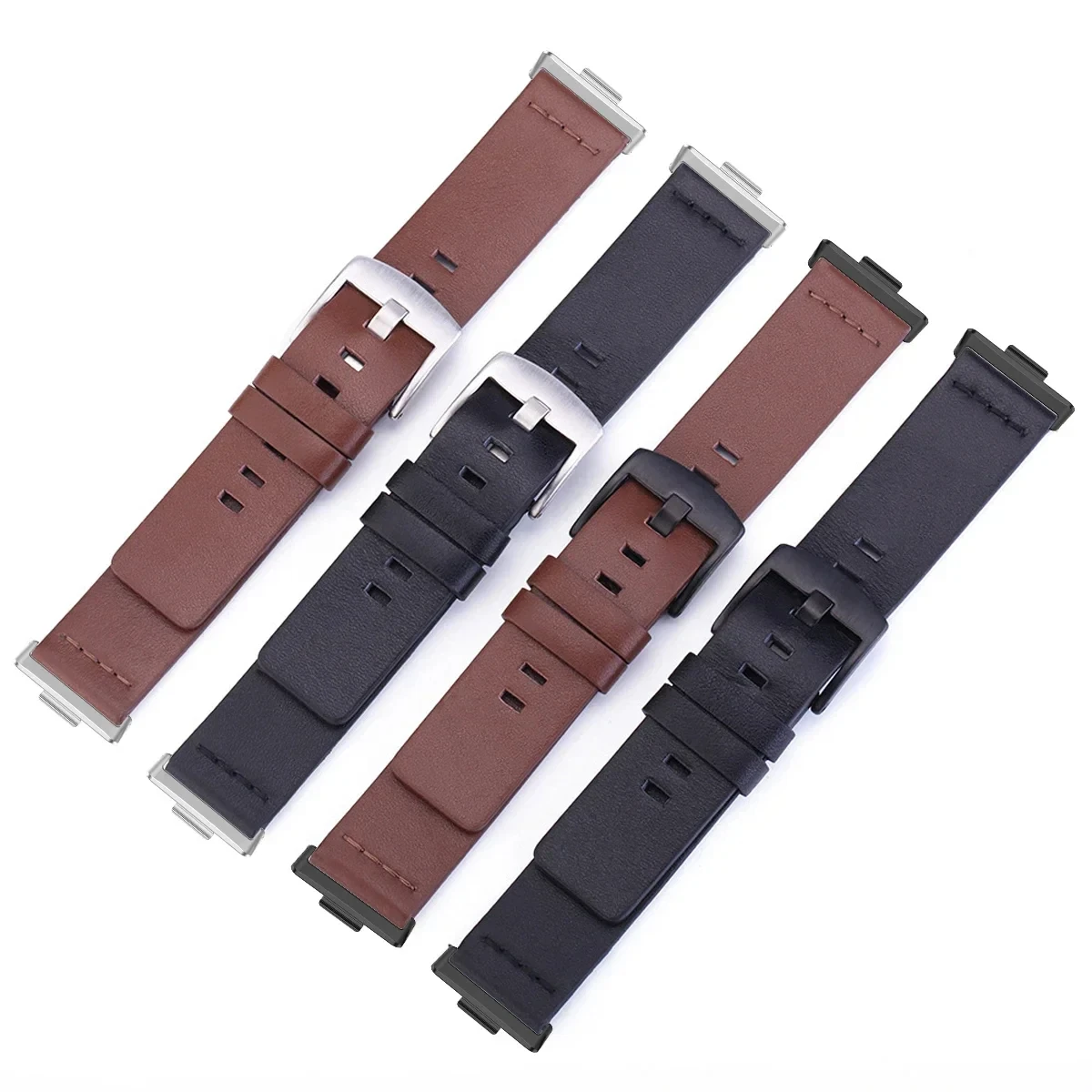 Pulseira de couro masculina para huawei watch fit 4 pro, pulseira substituída, pulseira elegante para huawei fit 4, acessórios para huawei fit 3