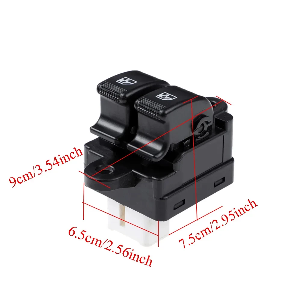 مفتاح التحكم في نافذة السيارة الكهربائية زر رئيسي لشركة هيونداي لـ Getz لـ Atos لـ Amica Mx 1998-2016 Hatchback 93570-05050 #5