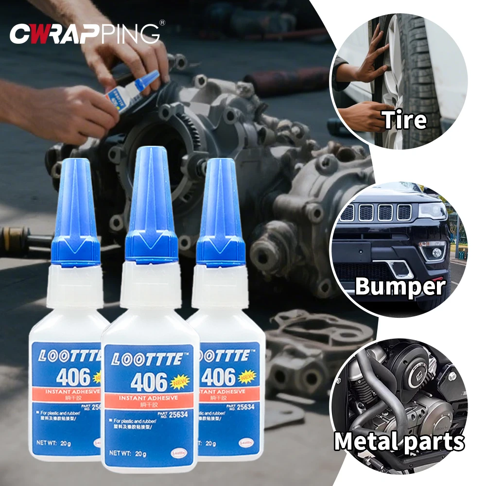 Instant Dry Adhesive 401 402 403 406 411 415 416 460 495 496 498 for Leather Glass Rubber Metal Wood Plastic Fast Repair Tool