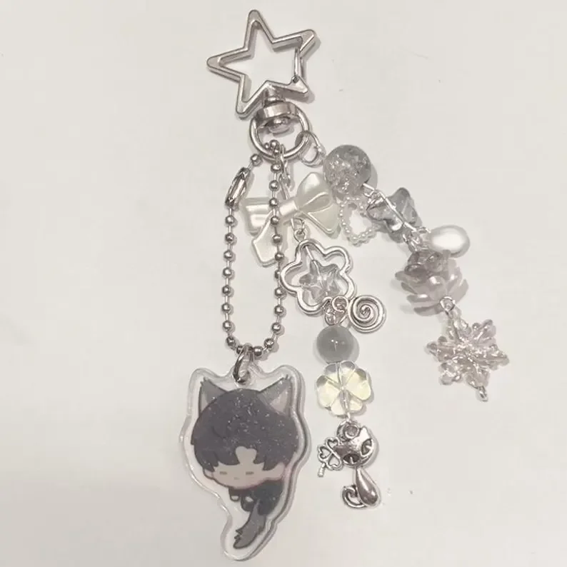 Love with Deep Space Chibi Kitty keychain