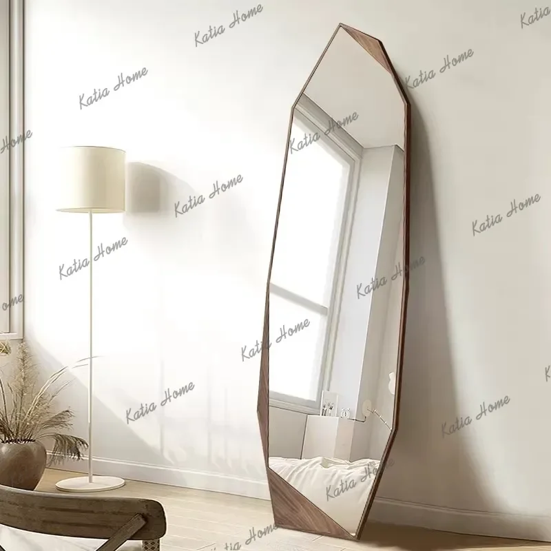 American-Style Vintage Art Decorative Mirror Home Furnishings Living Room Bedroom High-Definition Full-Body Mirror Customization