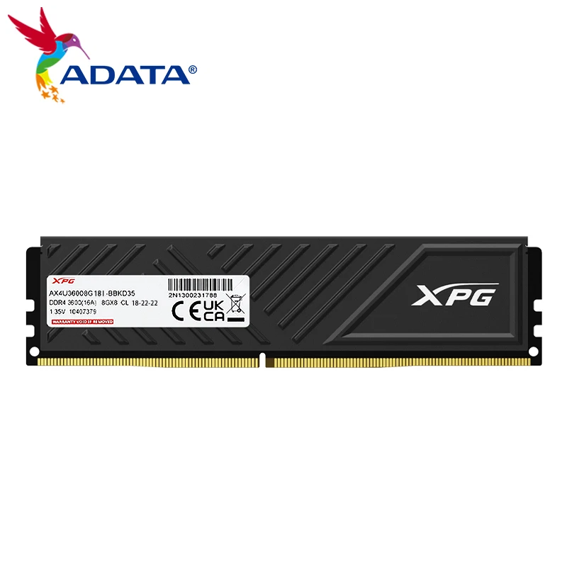 ADATA-Mémoire RAM Xaf DDR4, D35, 3600MHz, 8 Go, 16 Go, Support XMP2.0, Mémoire de bureau avec dissipateur de chaleur, 288 broches, SDRAM