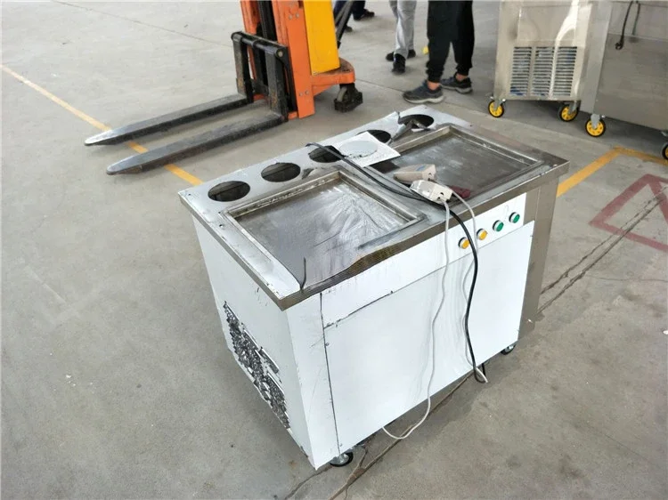 High Capacity trade assurance fried ice cream Instant cold plate frozen maker machine snack fried ice cream machine pri