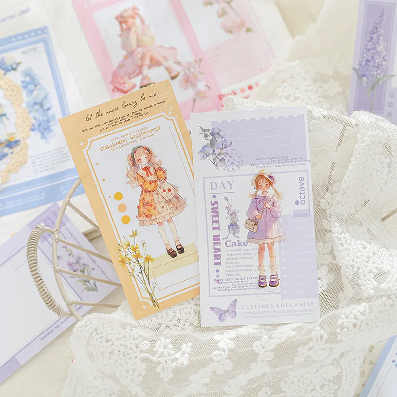 Paper Trace Light Retro Special Paper Note Book Flower Garden Map Series Simple Flower Note Note Ledger Notes