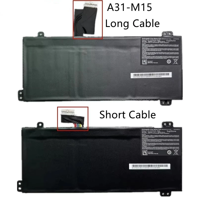 A31-M15 Laptop Battery For Xiaomai 6A 6X 6C Pro,Akoya S6426 S6445 S15447 E6245 E6246 E6247 E6248 P6645 P6445 M15GUN M17CUN P1560