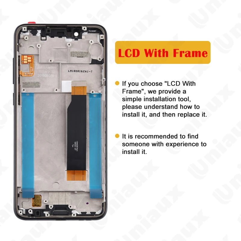 100% Original For Nokia 5.1 Plus LCD Display Touch Screen Assembly For Nokia X5 5.1Plus LCD TA-1120 TA-1105 TA-1102 Replacement