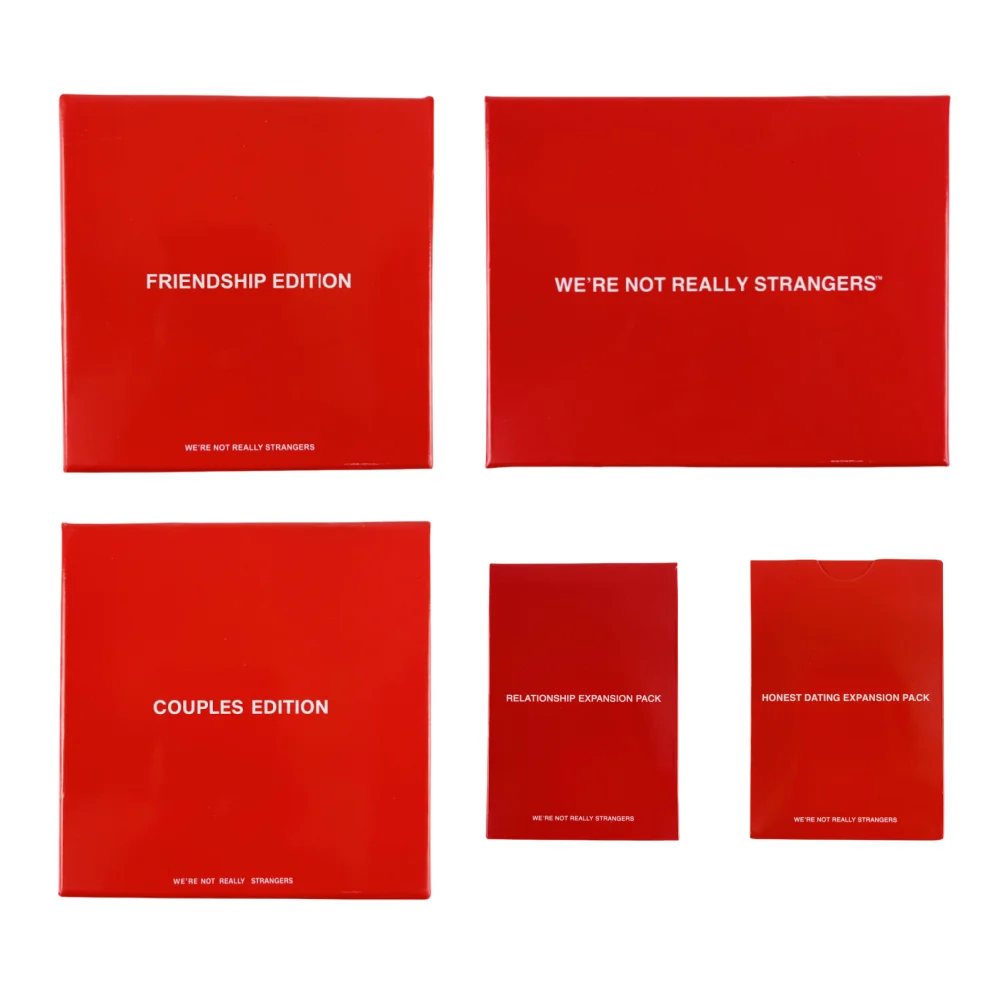 WE'RE NOT REALLY STRANGERS - an Interactive Adult Card Game Family Couples Friendship Edition - A Best Friend Wildcards