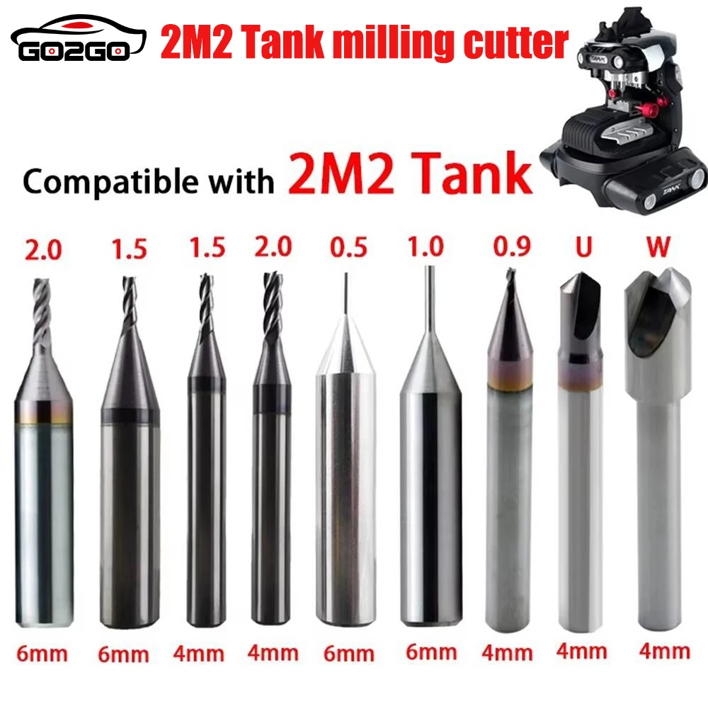 2M2 Tank Key Machine 1.5mm 2.0mm Cutter 1.0mm Probe and U Cutter W Cutter 0.9mm Cutter 0.5mm Probe Aftermarket