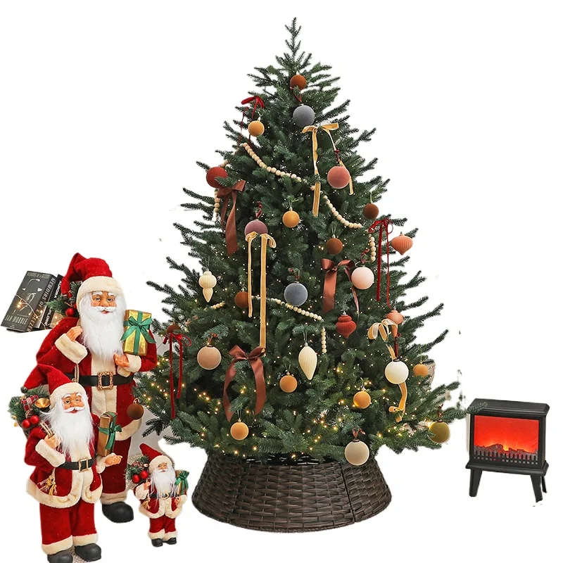 

New automatic tree large Christmas set luminous floor ornament shopping mall home