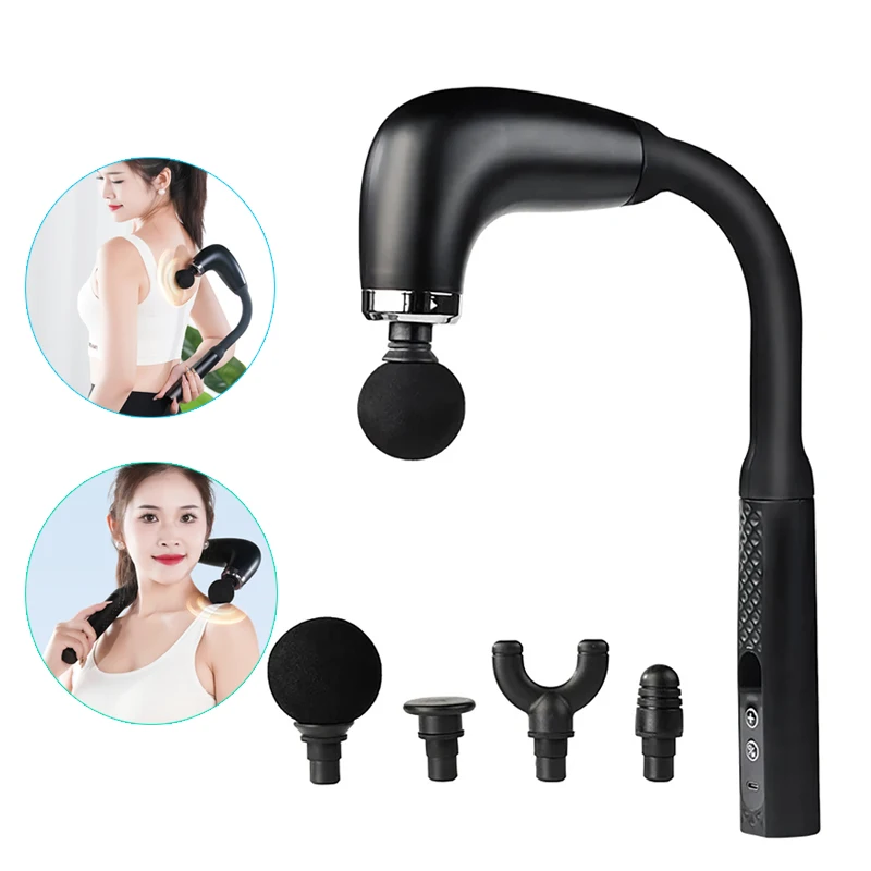 

New Smart Massage Gun Electric Massager Massage Hammer Rechargeable Home Handheld Hammer Back Artifact Body Massager Gift