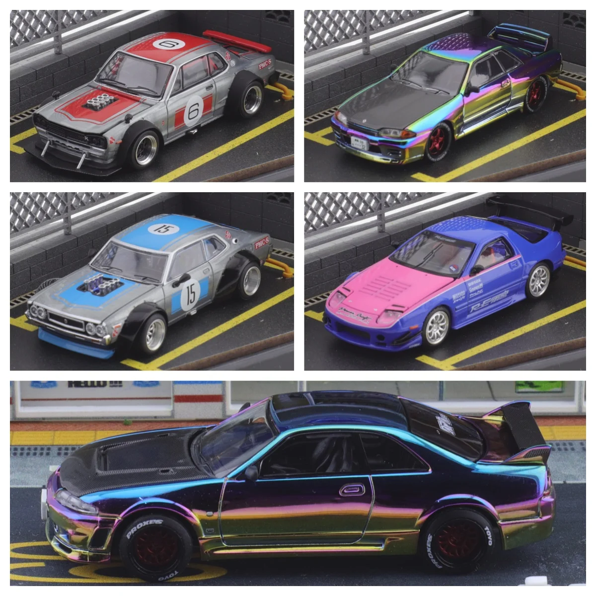 

Xcartoys 1/64 Kids Toys S44-APAxpo2025 S23-APAxpo2025 SKYLINE GT-R RX7 FC3S RE AMEMIYA Alloy Car Model Kids Gift Toys for Boys