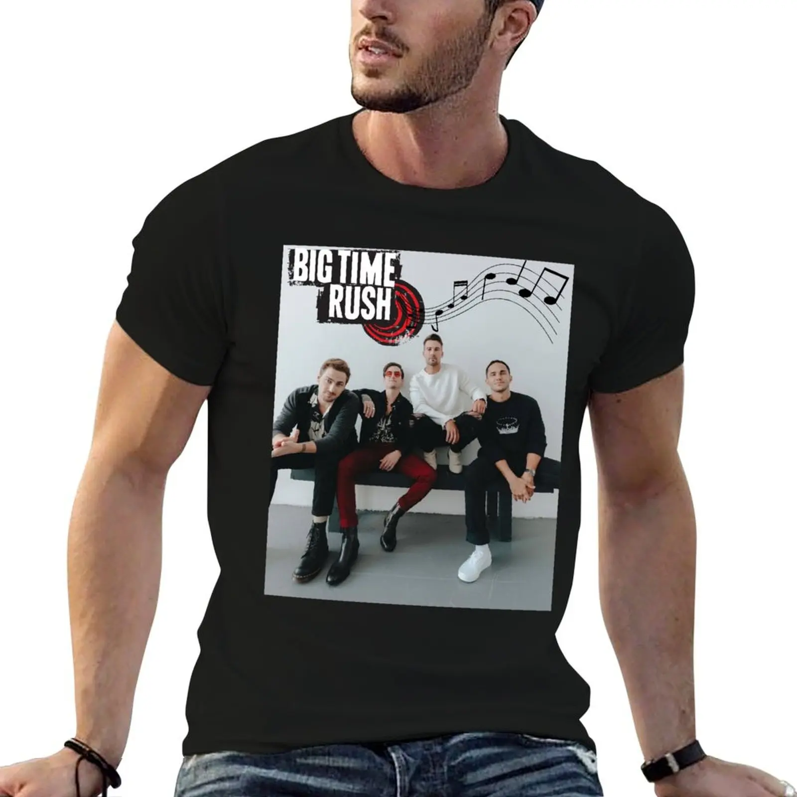 

Big Time Rush BTR Music logo T-Shirt anime t shirts oversize t shirt man luxury T-Shirt