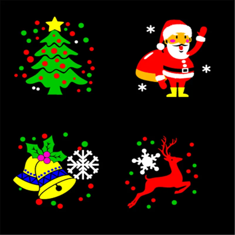 otating Projection Lamp with Cartoon Film Cards, LED Multi Pattern Gobo Light for Christmas Halloween Party Stage Decor