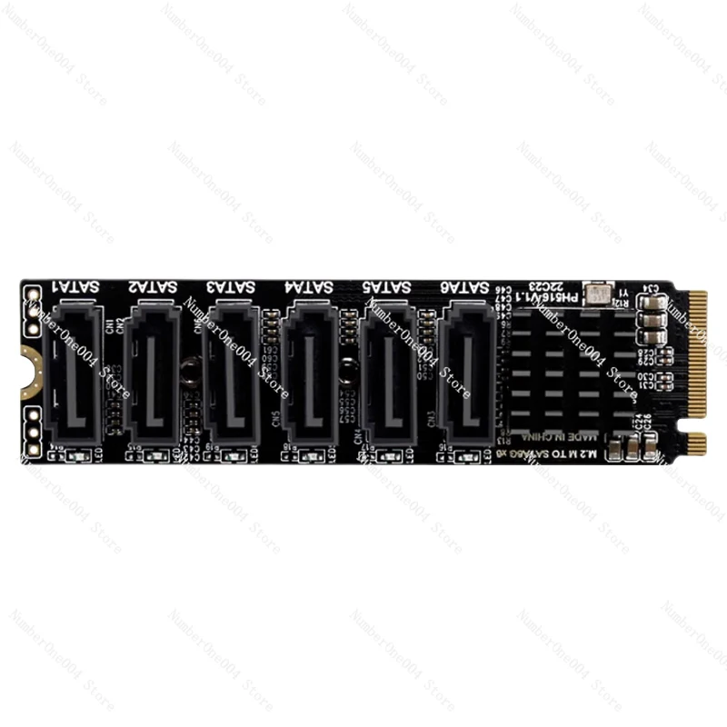 

6-Port M.2 To SATA3.0 Expansion Card M-EKY NVME To SATA Adapter Card NAS Synology Hard Disk Expansion