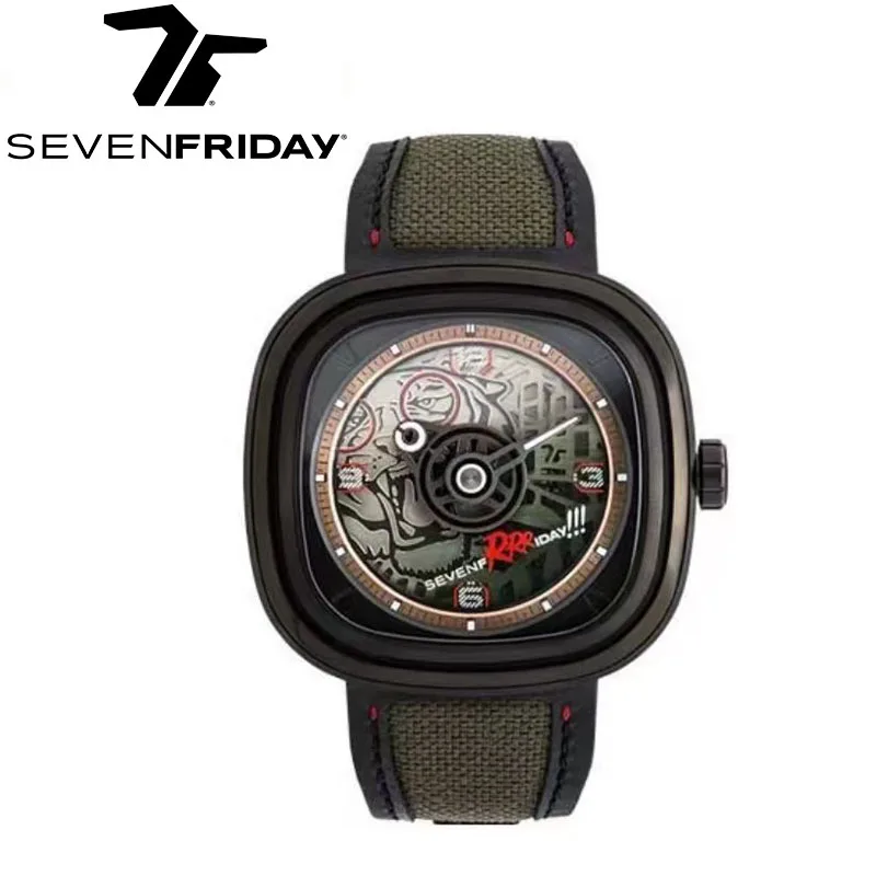 SEVENFRIDAY watch T3/04 men fully automatic mechanical watch T series waterproof fashion men\'s watch luxury limited sevenfriday