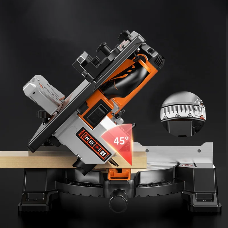 Serra composta KD-1800 Comprimento máximo de corte de 240 mm, dispositivo elétrico de fixação rápida, operação de deriva zero