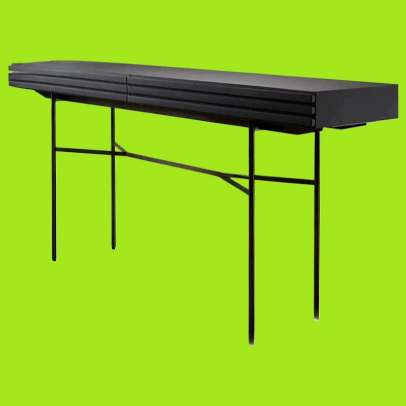

Italian Solid Wood Console Tables Hallway Porch Cabinet with Drawer Light Luxury Living Room Furniture Designer Home Side Table