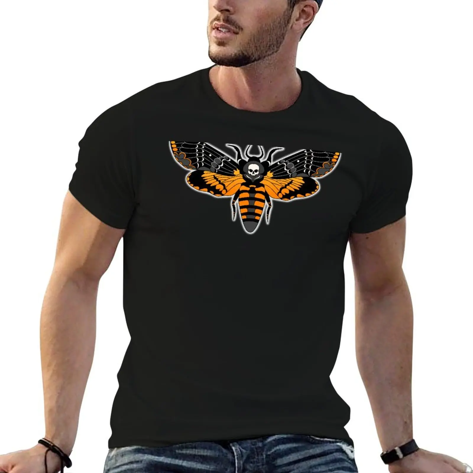 

Deaths Head Moth T-Shirt man t shirts high quality luxury brand cotton t shirt pack anime t shirts oversize T-Shirt