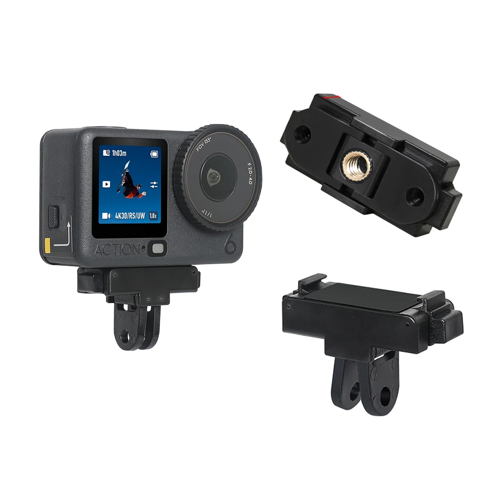 

Magnetic Mount Adapter for DJI Osmo Action6, Extension Base Bracket with 1/4 Screw Hole Buckle Foldable Stand Camera Accessories