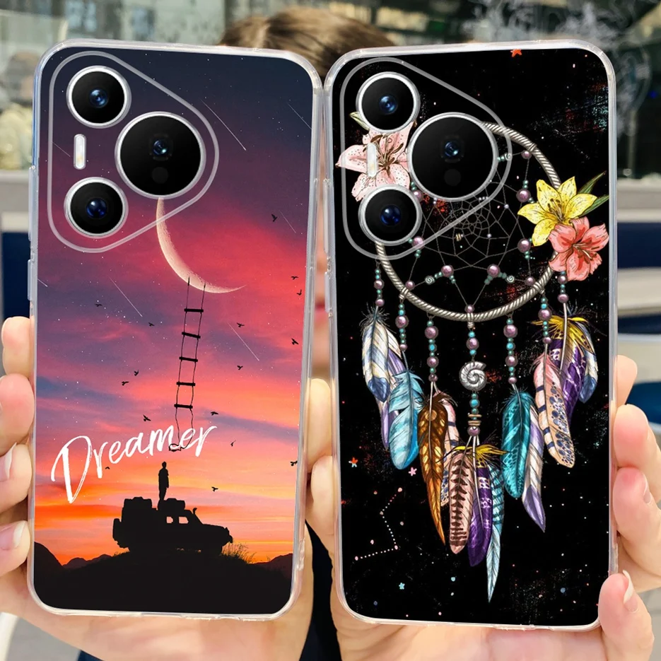 For Huawei Pura 70 Pro Plus Case Cute Fashion Painted Cover Soft Silicone Phone Case For Huawei Pura 70 Pura70 Pro + Fundas Capa