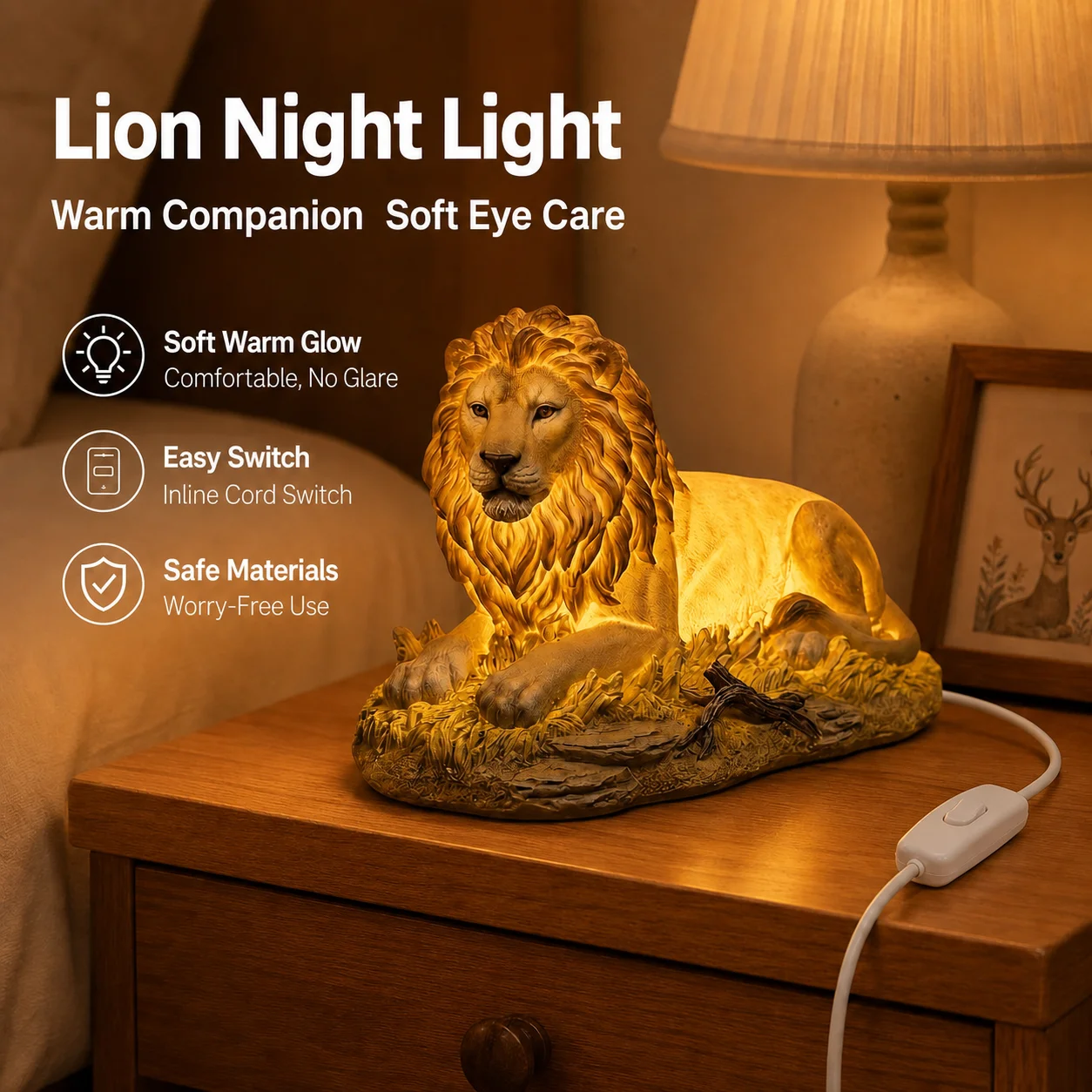 Lâmpada decorativa de mesa com - Home Office Noturno avaliação e preço
