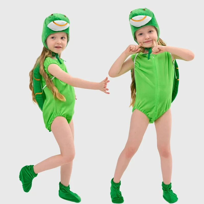 

ob Halloween Children's Day Turtle Cosplay - Kids' Baby Animal Costume-Cute Toddler Stage Performance Outfit for Festival 158gj