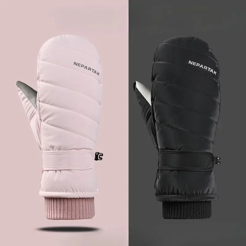 女性用防水サーマルフリースグローブ、スキーミトン、スノーグローブ、スキー、スノーボード、タッチスクリーン、スノーモービル、冬用