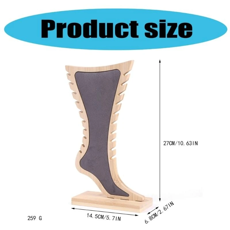 

Bamboo Jewelry Display Stand Elegant Multi Tiers for Accessories