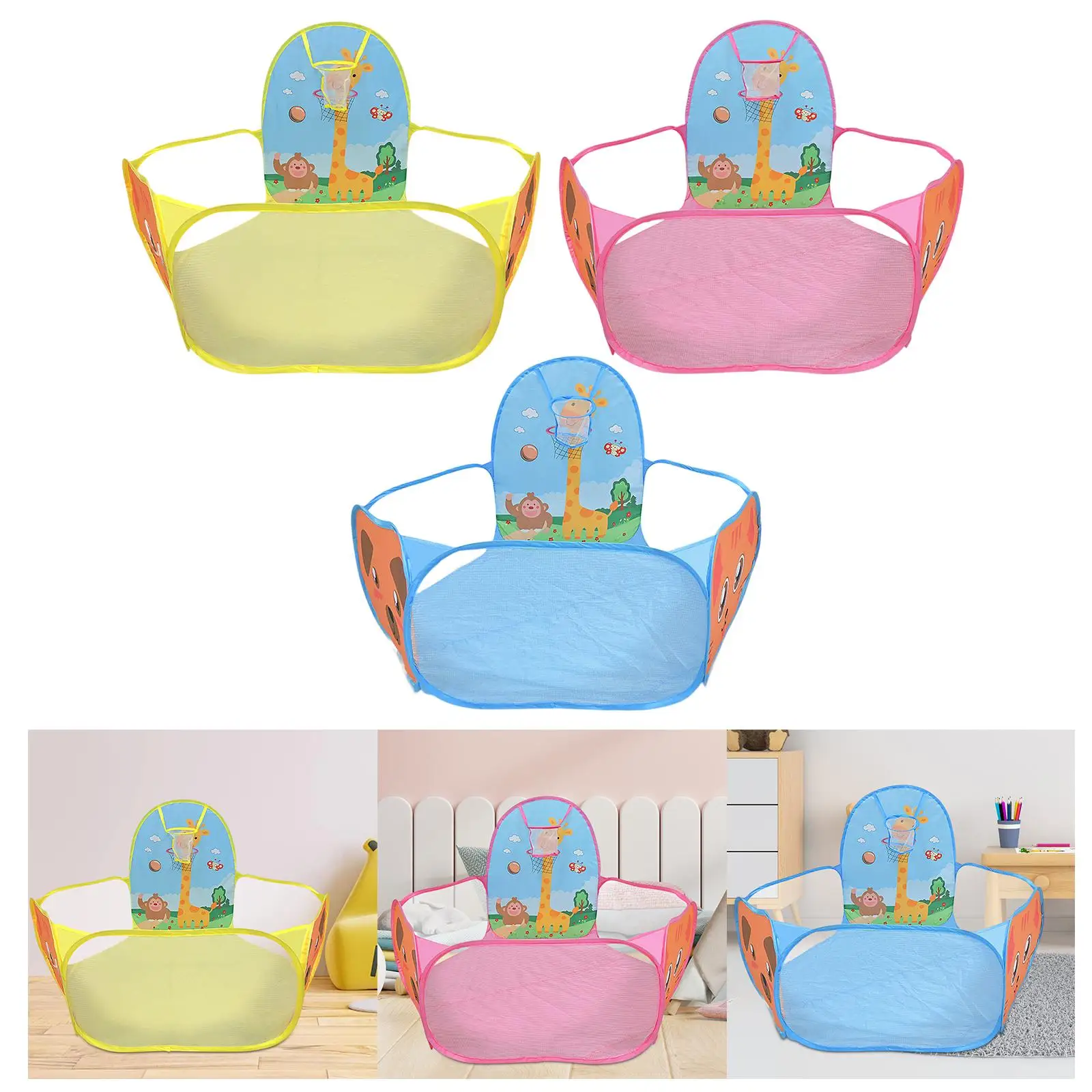 Tenda da gioco per bambini facile da montare Game Play House Child Room Decor con basket