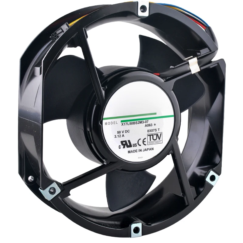 

X17L50BS2M3-07 17.2cm 172mm fan 172x150x50mm DC50V 3.12A 156W 7200rpm Axial flow fan cooling fan for cabinet charging station