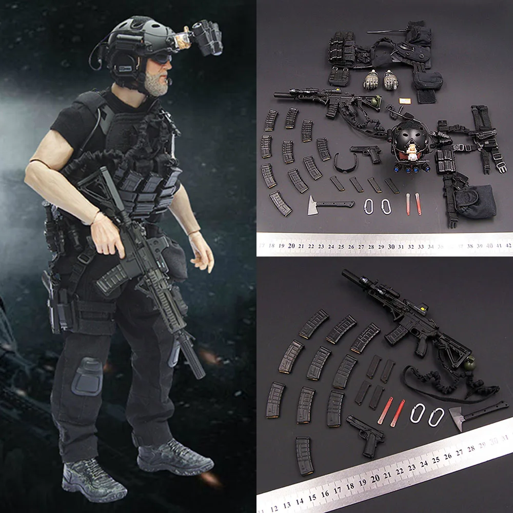 

Veryhot VH1048 1/6 Scale Complete Set U.S. Navy SEAL Night Operations Combat Uniform Clothes for 12 Inch Solider Action Figure