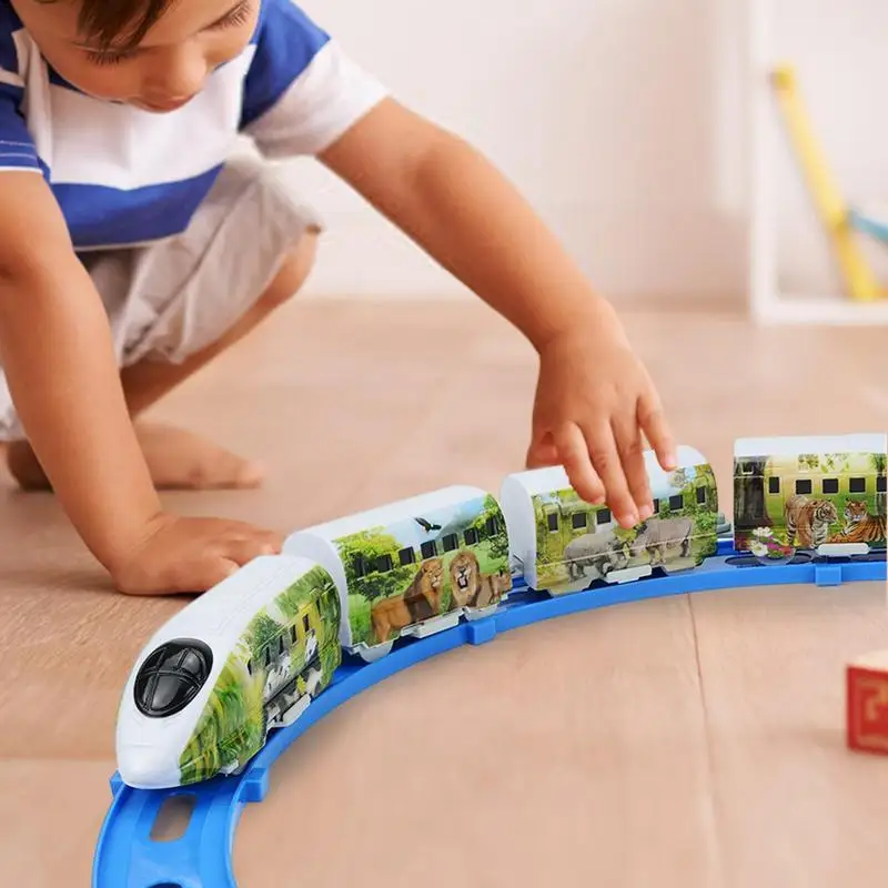 Ensemble de jouets de train électrique pour enfants, piste de voiture sûre et inoffensive, cultiver l'explosion pour le temps en famille