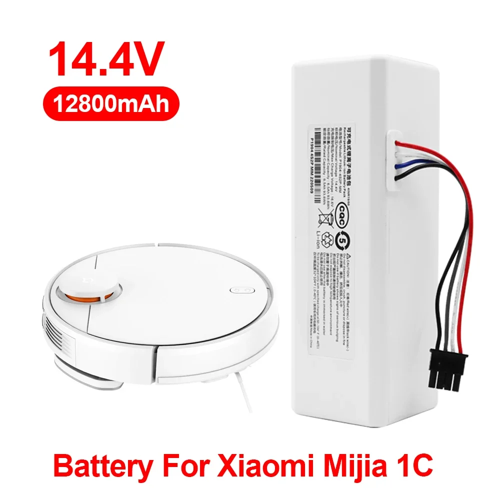 

Original 14.4V 12800mAh Battery For Xiaomi Mijia 1C STYTJ01ZHM Robot Vacuum Mop Cleaner Accessories Parts