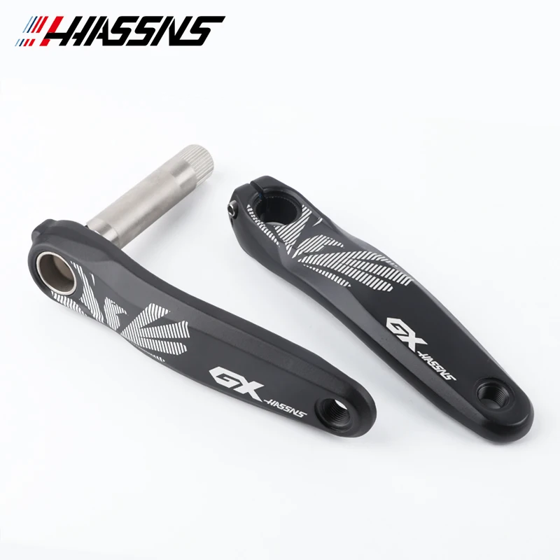 HASSNS  Crankset Mtb Monoplate Cranks Arms For Bicycle Hollowtech Candle Pe 1 Crown Integrated Mountain Bike Connecting Rods