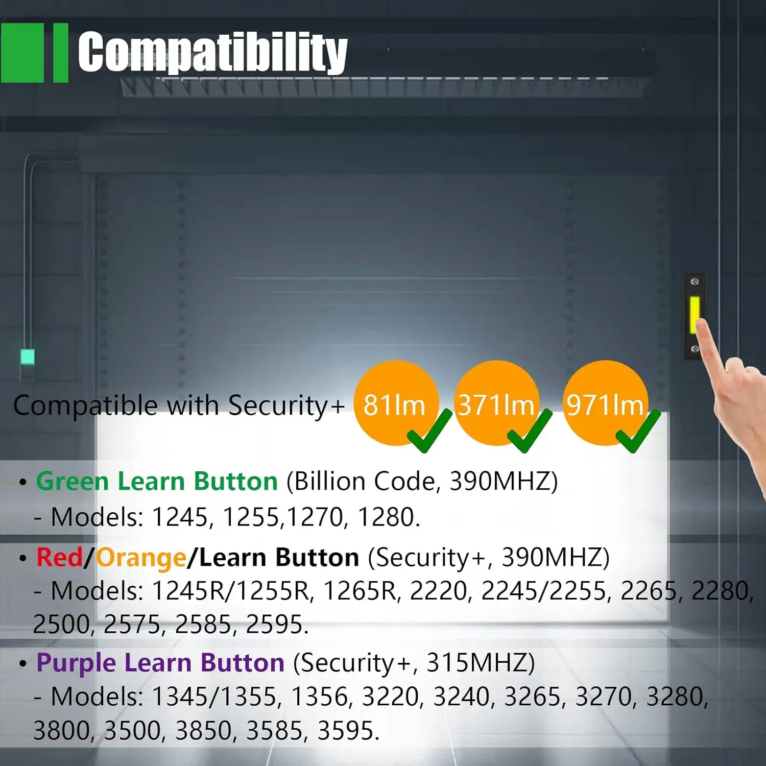 العالمي فتحت باب المرآب سلك التبديل استبدال مع مضيئة السلكية المرآب دفع جرس الباب زر ل LIFTMASTER 75LM