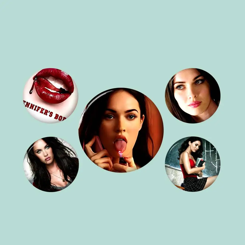 Pop Movie Jennifers B-Body Photo Brooches Creative Round Badge Gifts Pins 32/44/58mm