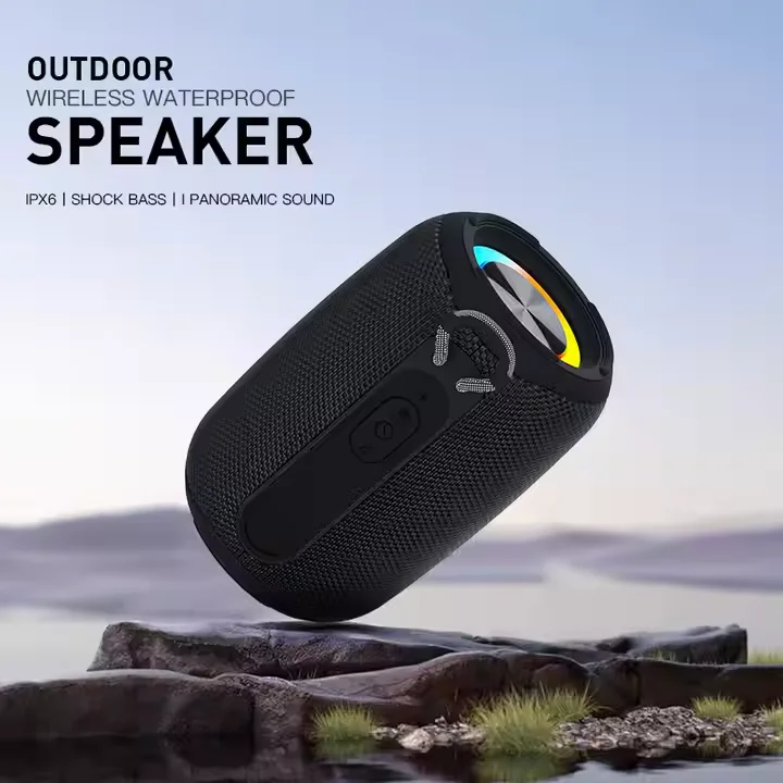 Mini Portable Outdoor & Indoor Wireless IPX6 Waterproof Speaker Fashionable Bass Sound TF AUX USB for Sports Campus Parties Home