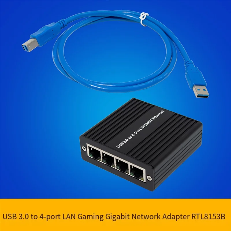 

A97I-4-портовый сетевой адаптер Gigabit Ethernet USB3.0 ST7491 RJ45 USB сетевая карта RTL8153 для игр