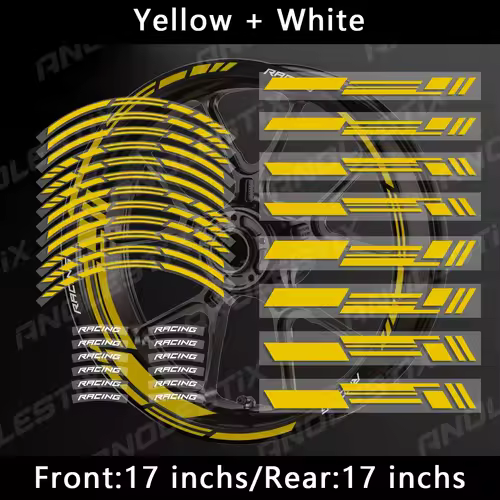 Reflective Motorcycle Wheel Stickers Hub Decal Rim Stripe 17 Inchs For YAMAHA Honda Kawasaki Suzuki BMW KTM Husqvarna Triumph - Image 10