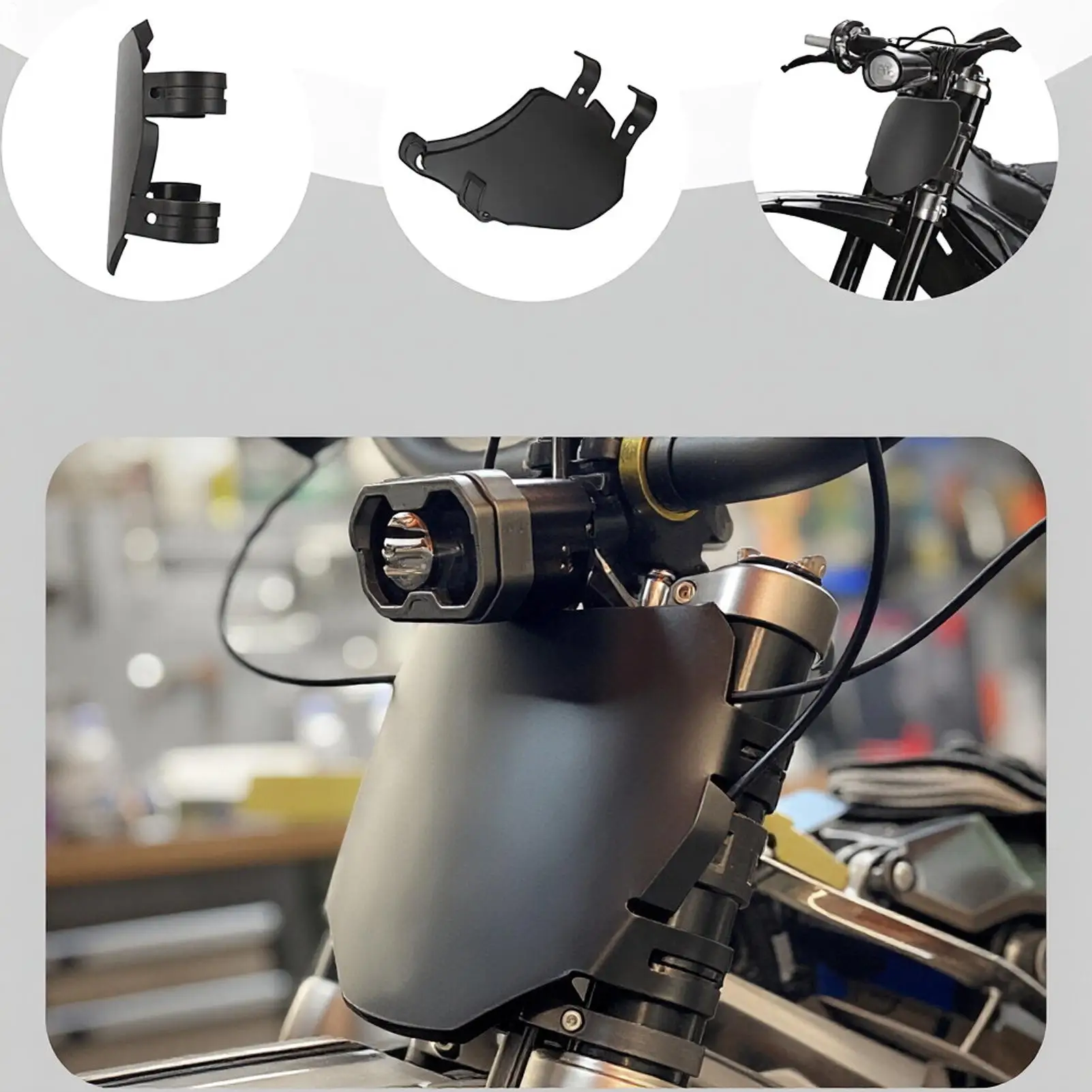 Universal Front Number Plate License Plate For Dirt Bike Motocross Electric E-Bike Lightweight Accessories Tool-Free