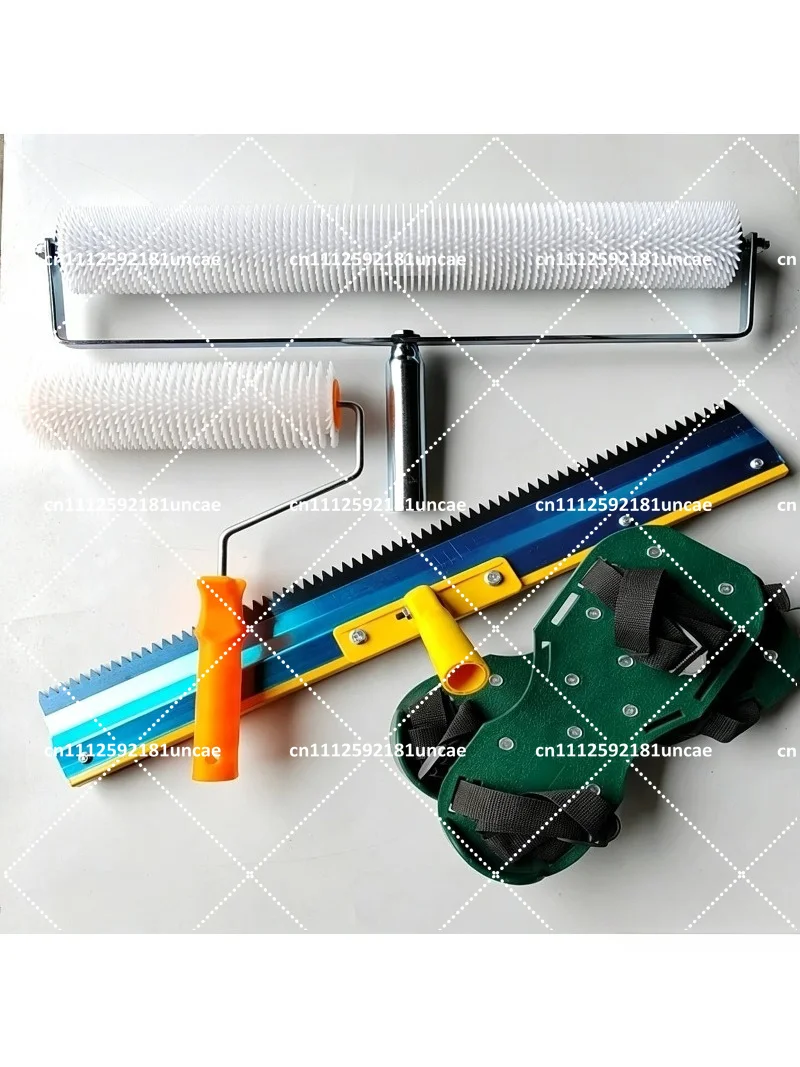 self-leveling-epoxy-floor-coating-kit-with-spike-shoes-and-roller-for-smooth-cement-finish