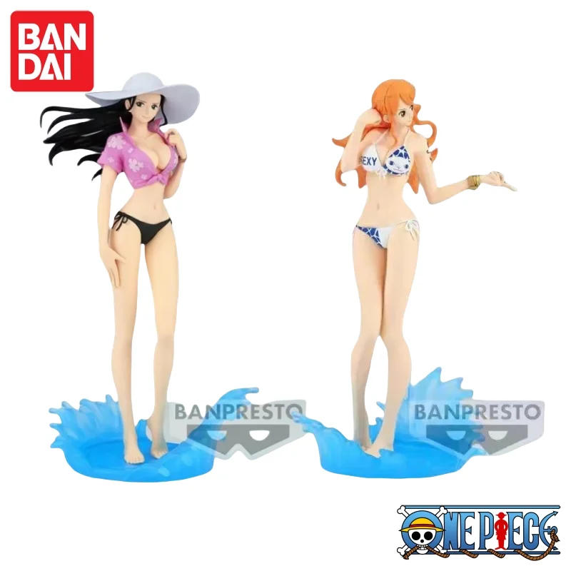 

In Stock Original Bandai BANPRESTO ONEPIECE Anime GLITTER&GLAMOURS -NICO ROBIN&NAMI- Action Figures Toys Collectible Model Gifts