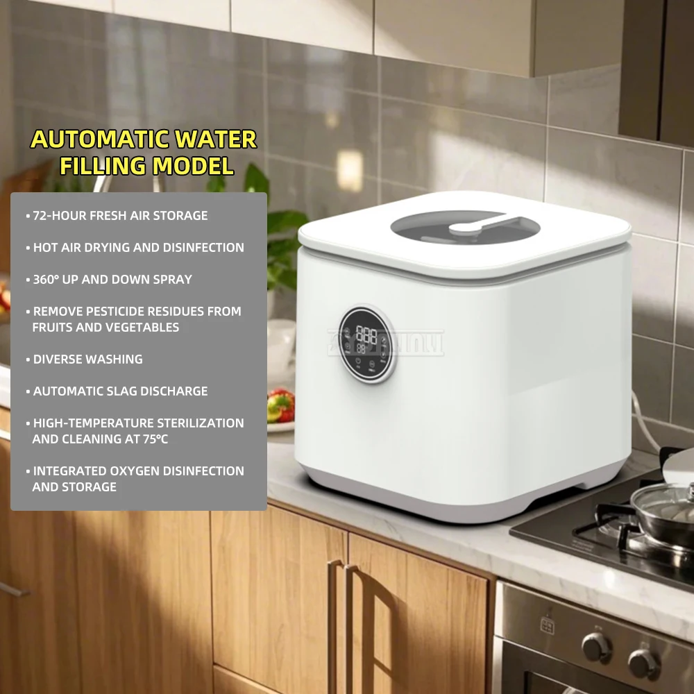 Tabletop Dishwasher Household High Temperature Mini Maquina Lavar Louca Kitchen Cleaning Equipment