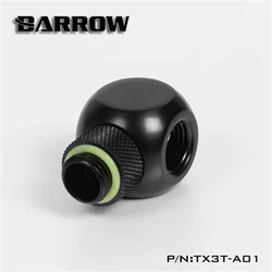 Barrow-extensor de rotación de 3 vías, adaptador cúbico para asiento, refrigeración por agua, accesorios de ordenador, G1 / 4