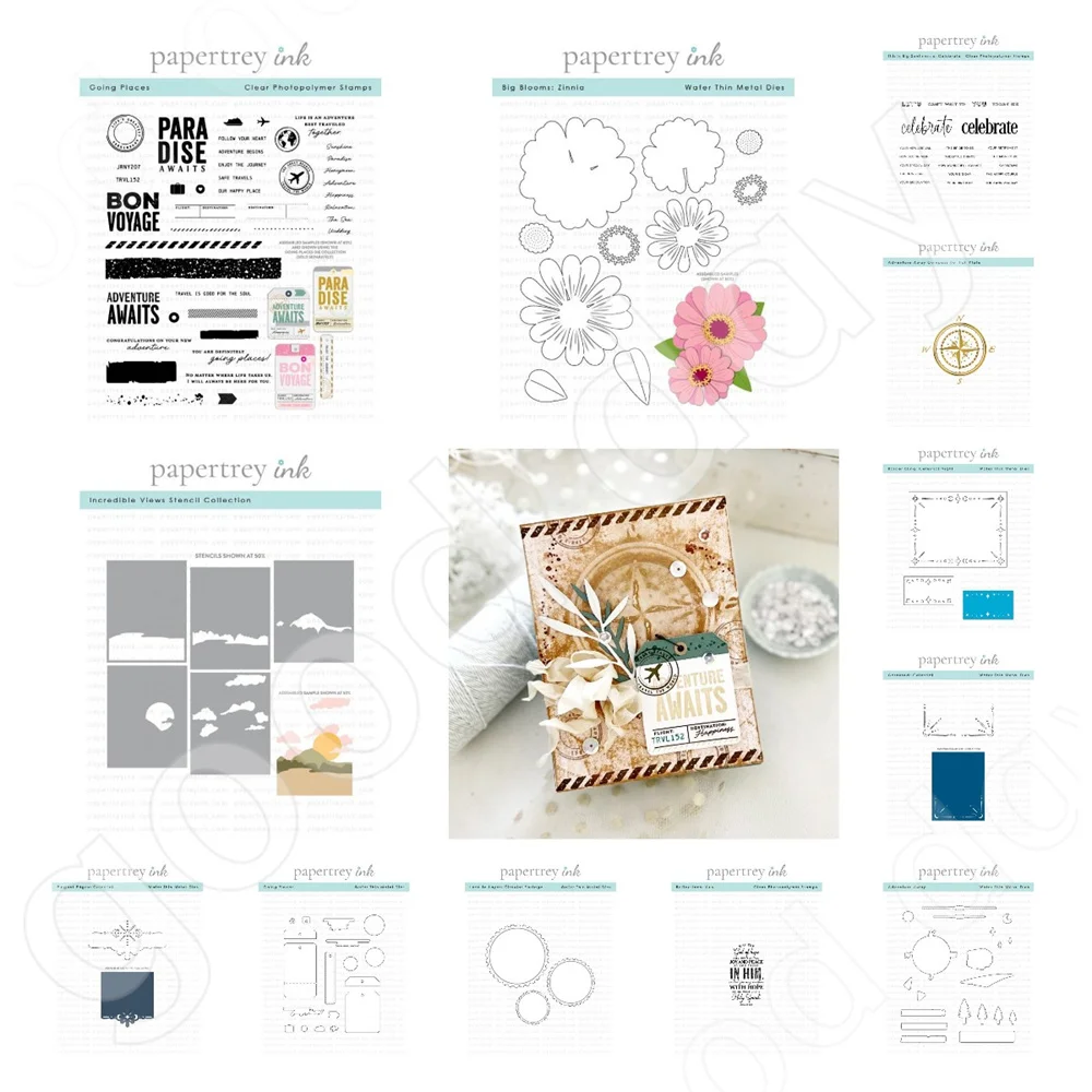 

2024 July Brand New Zinnia Butterfly Metal Cutting Dies Stamps Hot Foil and Stencils for DIY Scrapbooking Journaling Decorative