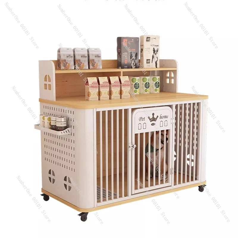 Heavy Duty Pet Dog Crate with Toilet Tray for Small Medium Large Dogs Indoor Outdoor Metal Kennel Cage for Golden Retriever