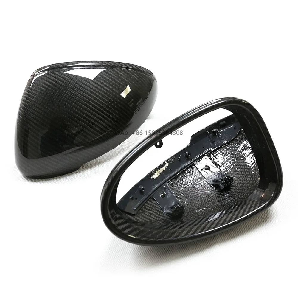 

High quality Dry Carbon Fiber Mirror Covers Replacement For for Macan S Gts Turbo Car Mirror Casing