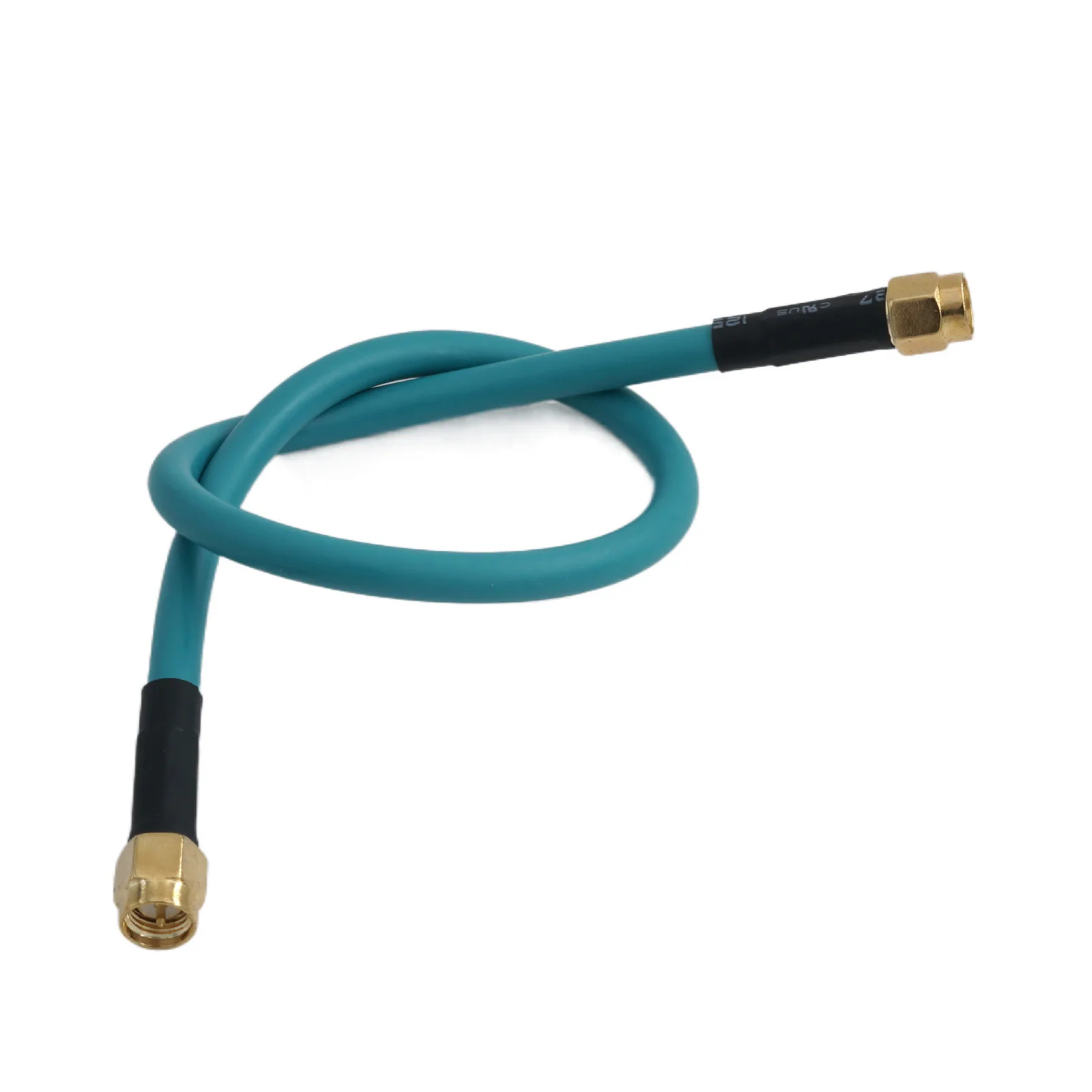 2PCS Coaxial connection line SMAJJ SMA revolving public adapter line RG142 double shielded green
