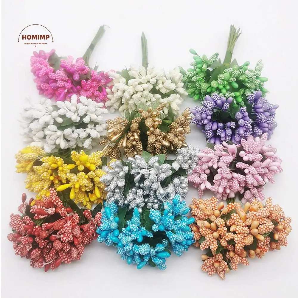 

Wreath Wire Stem Box Scrapbooking Party Supplies Marriage Berries Stamen Artificial Flower Home Decor Fake Flower