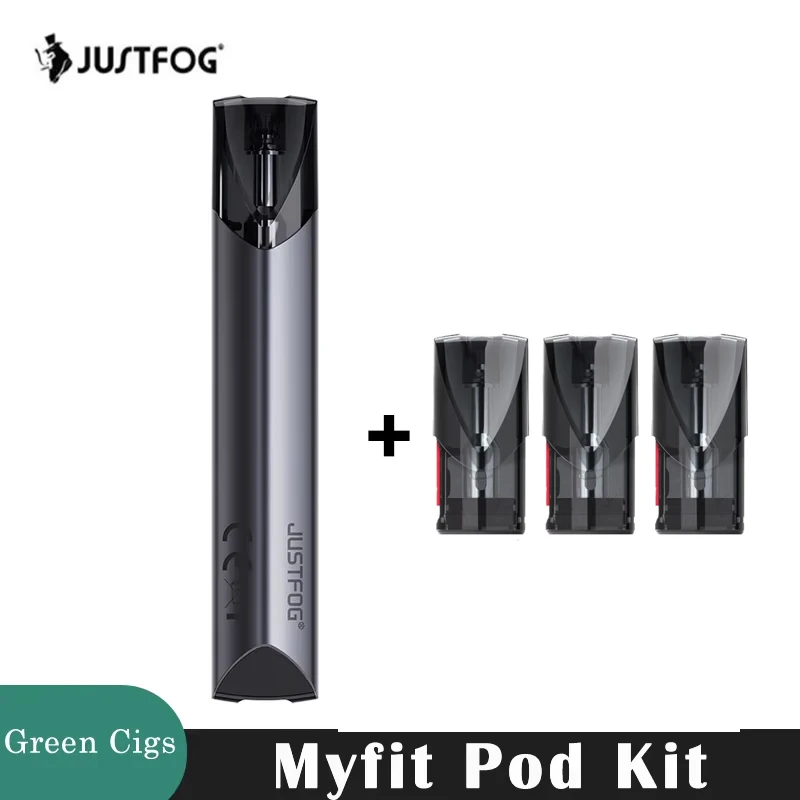 الأصلي Justfog Myfit Pod Kit 14.4W 800mAh بطارية Vape 2ml خرطوشة شبكة لفائف المرذاذ السجائر الإلكترونية